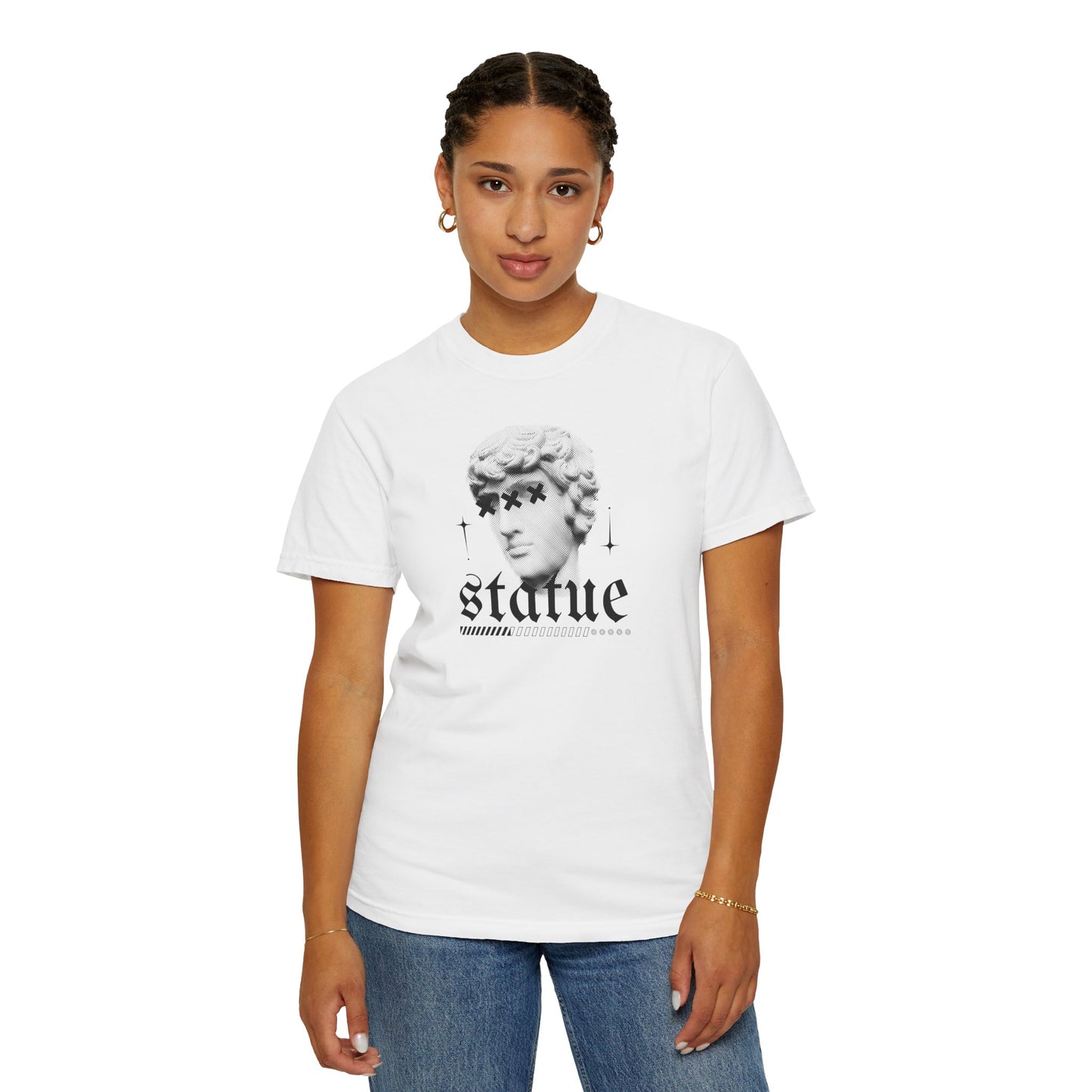 Stylish Statue Graphic Unisex T-Shirt - Art-Inspired Casual Wear