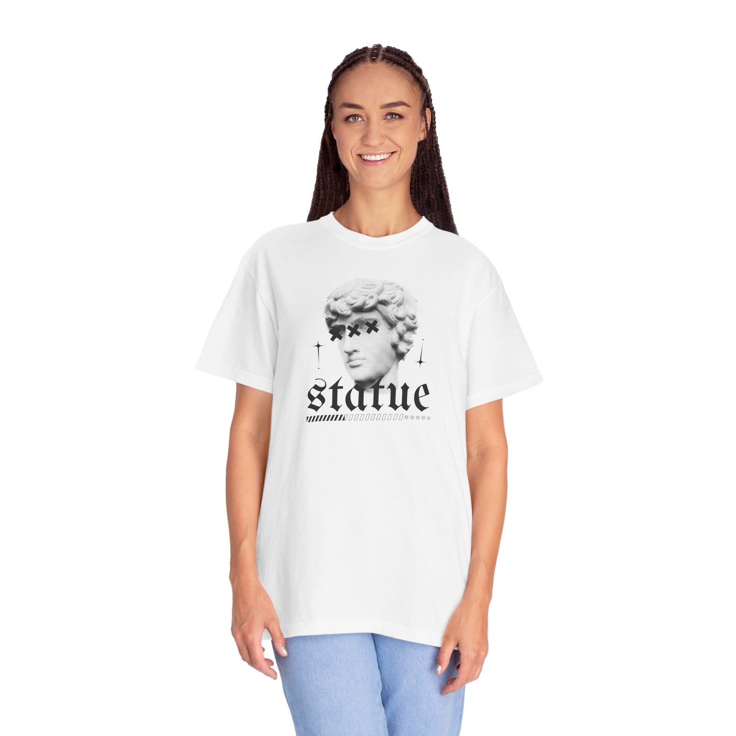 Stylish Statue Graphic Unisex T-Shirt - Art-Inspired Casual Wear