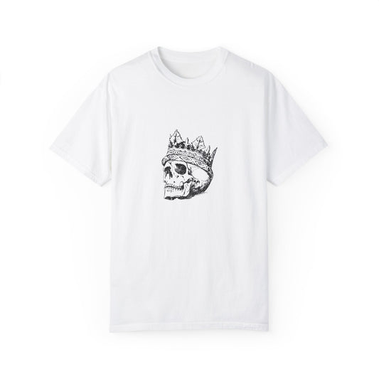 Crowned Skull Garment-Dyed Unisex T-Shirt | Edgy Casual Wear